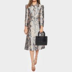 Dior Black Cannage Matte Leather Small Lady Dior Tote