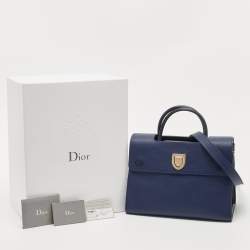 Dior Blue Leather Medium Diorever Bag