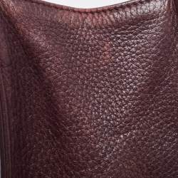 Pre Owned Dior Burgundy Leather Medium Diorama Shoulder Bag
