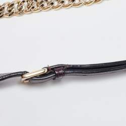 Pre Owned Dior Burgundy Leather Medium Diorama Shoulder Bag