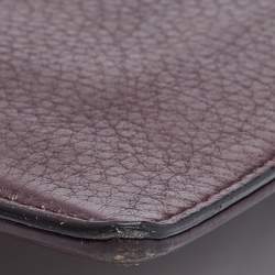 Pre Owned Dior Burgundy Leather Medium Diorama Shoulder Bag