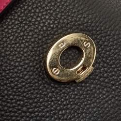 Pre Owned Dior Black Leather Medium Be Dior Flap Top Handle Bag