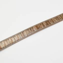 Pre Owned Dior Gold Microcannage Patent Leather Medium Diorama Flap Shoulder Bag