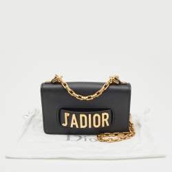 Pre Owned Dior Black Leather Mini J'Adior Shoulder Bag
