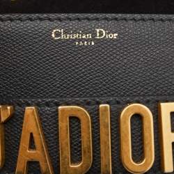 Pre Owned Dior Black Leather Mini J'Adior Shoulder Bag