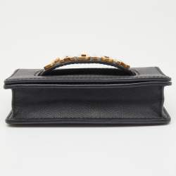 Pre Owned Dior Black Leather Mini J'Adior Shoulder Bag