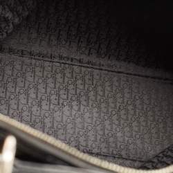 Pre Owned Dior Black Cannage Patent Leather Extra Large Lady Dior Tote