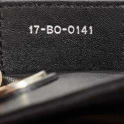 Pre Owned Dior Black Cannage Leather Granville Chain Link Tote