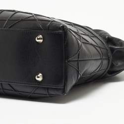 Pre Owned Dior Black Cannage Leather Granville Chain Link Tote