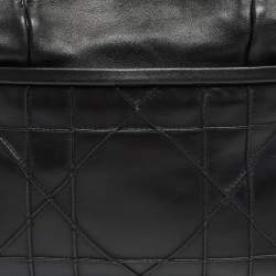 Pre Owned Dior Black Cannage Leather Granville Chain Link Tote