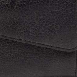 Pre Owned Dior Black/Magenta Leather Diorissimo Wallet