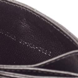 Pre Owned Dior Black Cannage Leather Lady Dior 5 Gusset Card Holder
