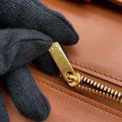 Pre Owned Dior Brown Leather Medium DiorDouble Bag