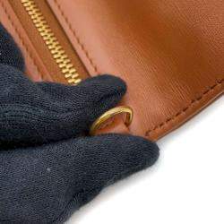 Pre Owned Dior Brown Leather Medium DiorDouble Bag