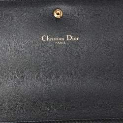 Pre Owned Dior Black Leather J'Adior Croisiere Wallet on Chain