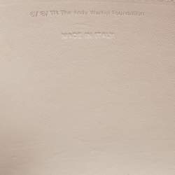Pre Owned Dior Beige Leather Andy Warhol Clutch