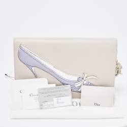 Pre Owned Dior Beige Leather Andy Warhol Clutch