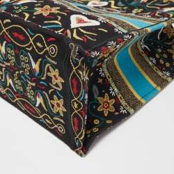 Pre Owned Dior Multicolor Embroidered Canvas Large Book Tote