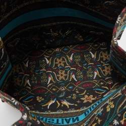 Pre Owned Dior Multicolor Embroidered Canvas Large Book Tote