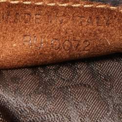 Pre Owned Dior Beige/Brown Calfhair and Suede Saddle Bag