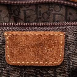 Pre Owned Dior Beige/Brown Calfhair and Suede Saddle Bag
