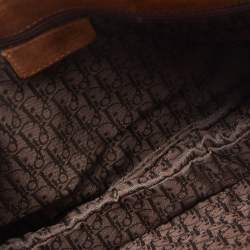 Pre Owned Dior Beige/Brown Calfhair and Suede Saddle Bag