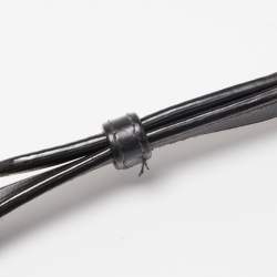 مملوكة مسبقًا Dior Black Leather Medium Patch Diorama Shoulder Bag