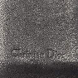 Dior Blue Patent Leather Mania Trifold Wallet