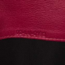 Pre Owned Dior Black/Pink Leather Diorissimo Voyageur  Zip Around Wallet