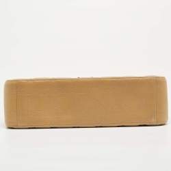 Pre Owned Dior Beige Cannage Leather Large Miss Dior Shoulder Bag