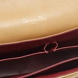 Pre Owned Dior Beige Cannage Leather Large Miss Dior Shoulder Bag