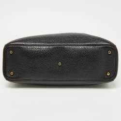 Pre Owned Dior Black Leather Large Diorissimo Shopper Tote