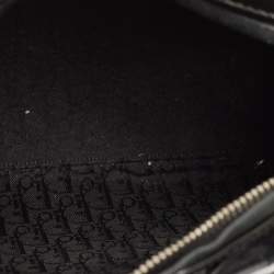 Pre Owned Dior Black Cannage Patent Leather Medium Lady Dior Tote