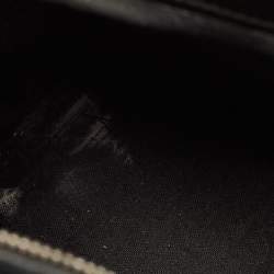 Pre Owned Dior Black Cannage Patent Leather Medium Lady Dior Tote