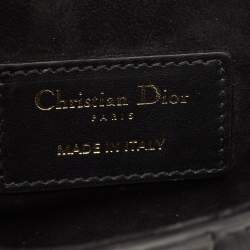 Dior Black Leather Mini Saddle Bag
