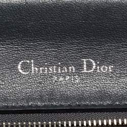 Pre Owned Dior Pink Microcannage Patent and Leather Medium Diorama Flap Shoulder Bag