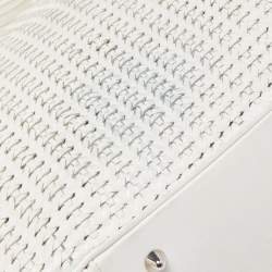 Pre Owned Dior White Woven Leather Soft Lady Dior Shopping Tote