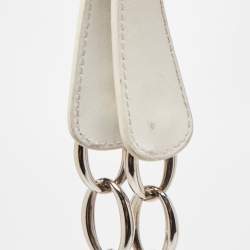 Pre Owned Dior White Woven Leather Soft Lady Dior Shopping Tote