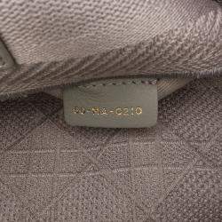 Pre Owned Dior Grey Medium Cannage Lady D-Lite
