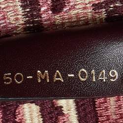 Dior Burgundy Oblique Canvas Small Book Tote 