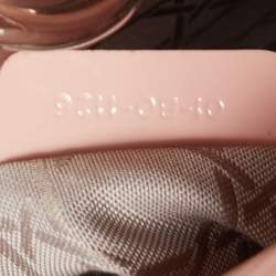 Pre Owned Dior Pink Cannage Patent Leather Mini Lady Dior Tote