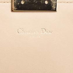 Pre Owned Dior Beige Cannage Leather Miss Dior Promenade Chain Bag