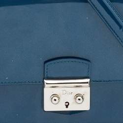 Pre Owned Dior Blue Patent Leather Miss Dior Promenade Chain Pouch