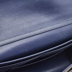 Pre Owned Dior Blue Patent Leather Miss Dior Promenade Chain Pouch