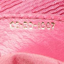 Pre Owned Dior Pink Cannage Canvas Lady Dior Hobo