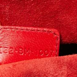 Pre Owned Dior Red Woven Leather Lady Dior Hobo