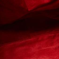 Pre Owned Dior Red Woven Leather Lady Dior Hobo