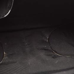 Pre Owned Dior Black Croc Embossed Patent Leather 61 Hobo