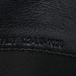 Pre Owned Dior Black Leather Flap Continental Wallet