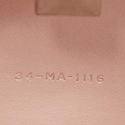 Pre Owned Dior Bronze Foil Leather Frame Clutch